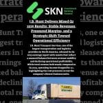 חברת J.B. Hunt עם רבעון מעורב: יציבות בהכנסות, ירידה ברווחיות תפעולית ומעבר לצמיחה סלקטיבית